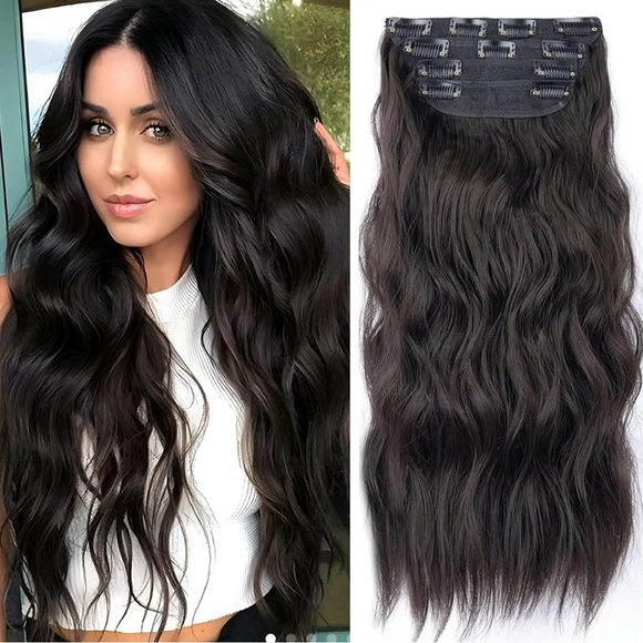 Vigorous Beauty Dark Brown Hair Extensions - Picture 2 of 9